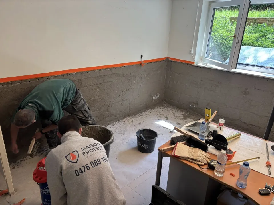 mur humide wavre