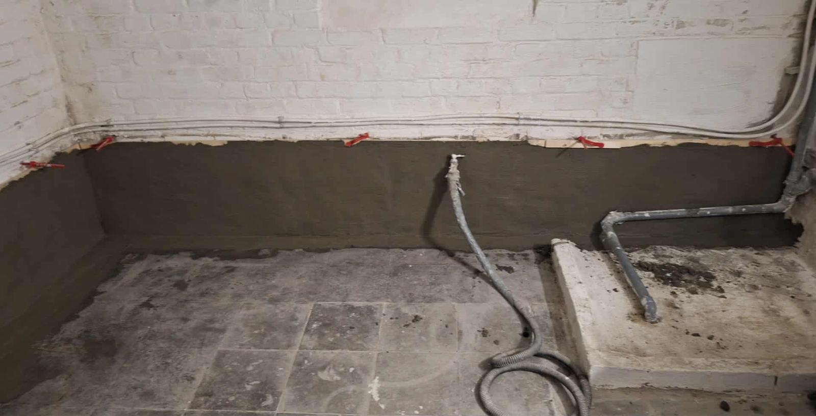 Travaux contre l'humidité dans une cave réalisés par Maison Protect